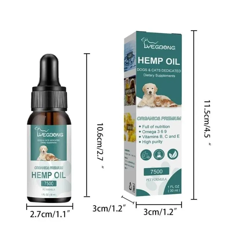 Hemp Omega Vitamin Pet Wellness J60C