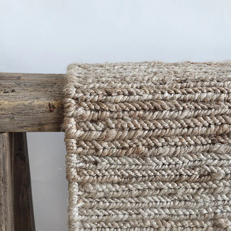 Hemp rug braid natural