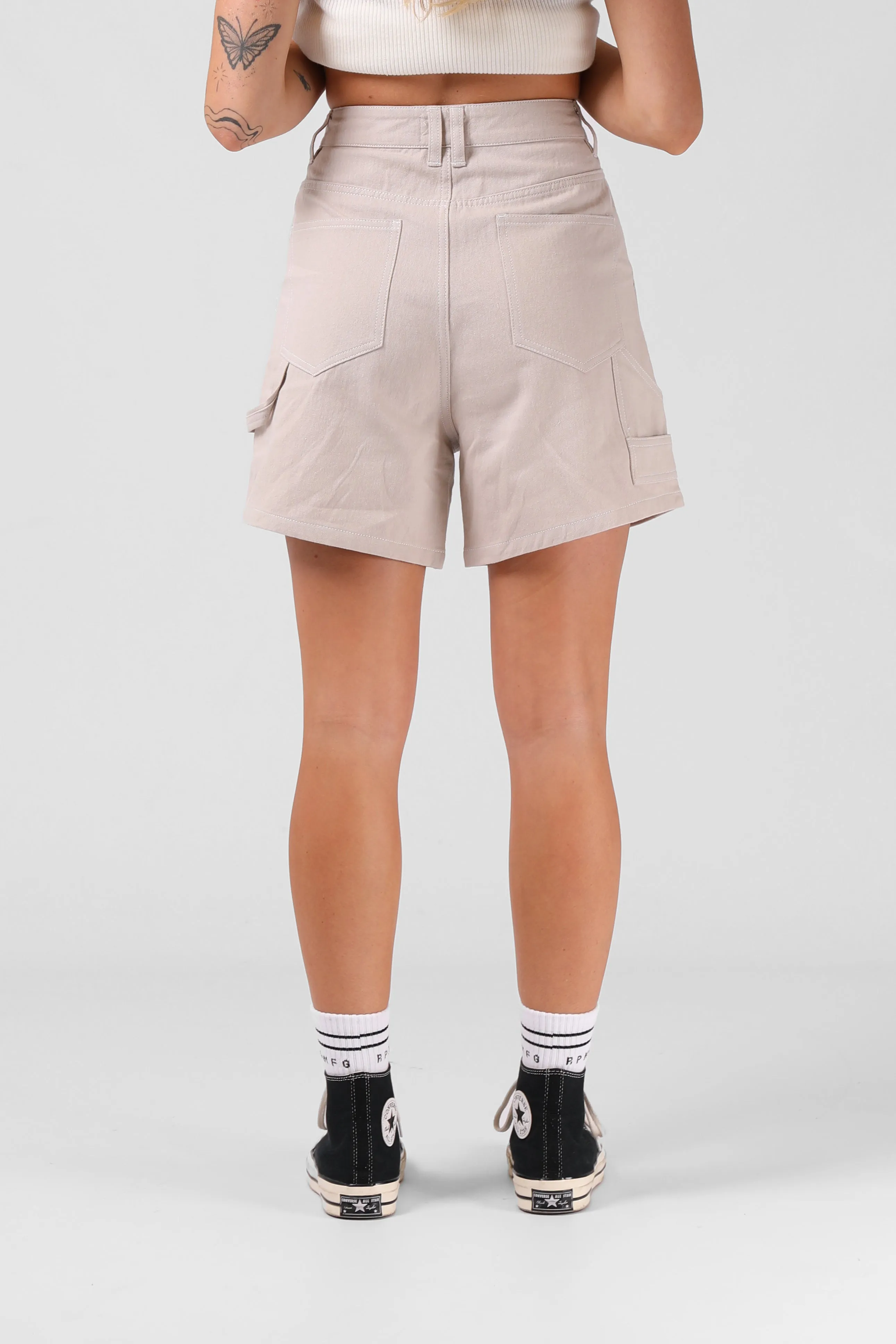 Hemp Work Short - Sand Stone
