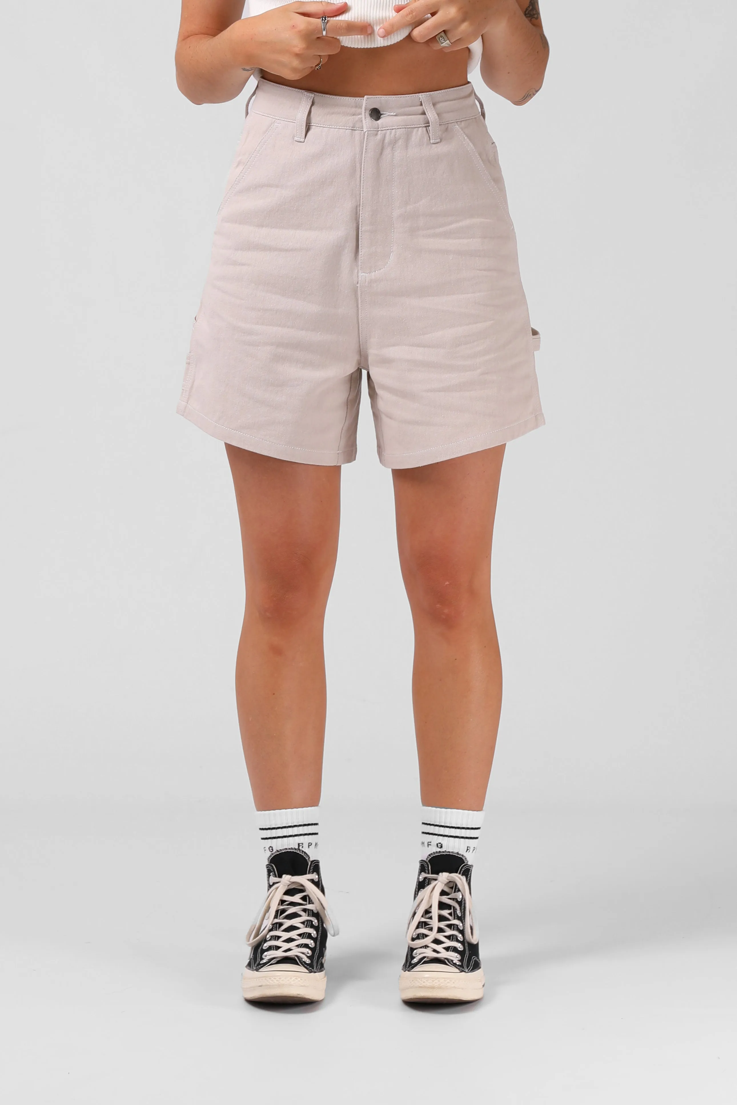 Hemp Work Short - Sand Stone