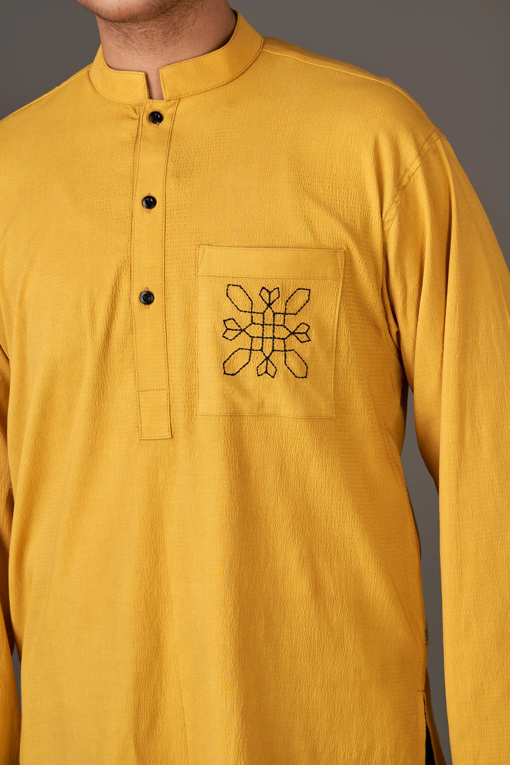 HENLEY SHIRT (EMBROIDERED) S24-M20