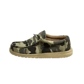 Hey Dude Men's Wally Canvas Camo Shoe