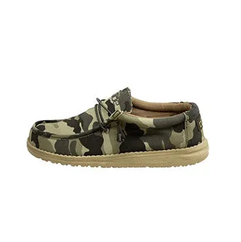 Hey Dude Men's Wally Canvas Camo Shoe