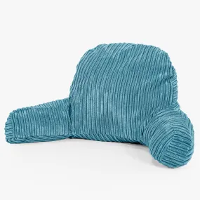 High Back Support Cuddle Cushion - Cord Aegean Blue