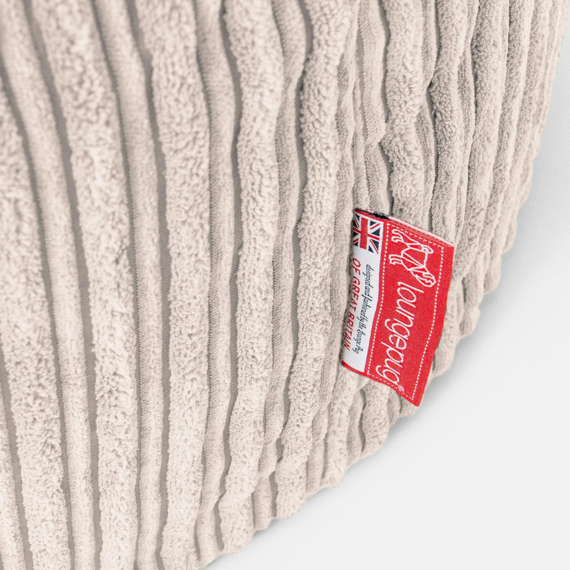 High Back Support Cuddle Cushion - Cord Ivory