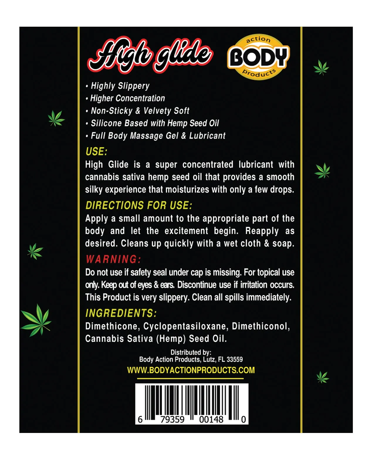 High Glide Erotic Lubricant