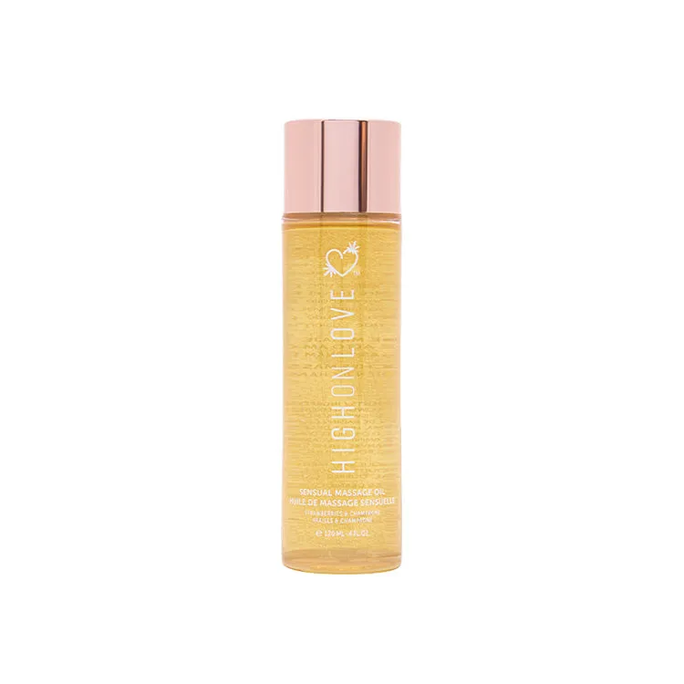 High On Love Strawberries & Champagne Massage Oil