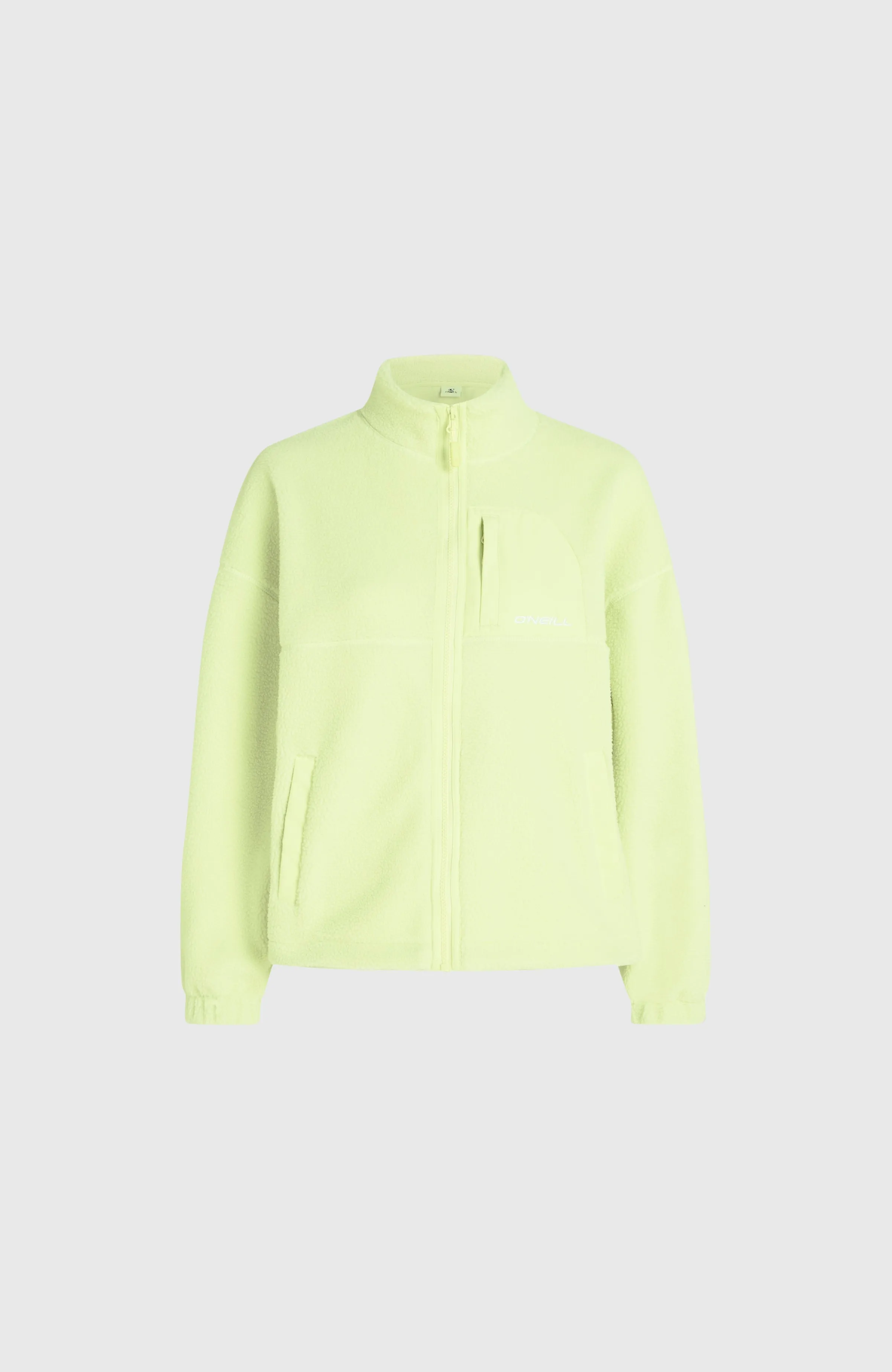 High-Pile Full-Zip Fleece | Lime Wash