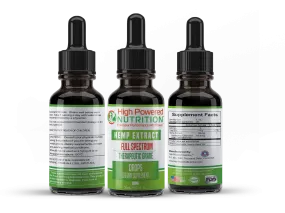 High Powered Nutrition™ CBD Full Spectrum 500mg Tincture Drops Fuel Your Performance With Power™