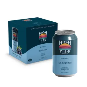HIGH RISE DELTA 9 SELTZER 4PK - BLUEBERRY