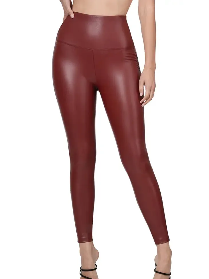High Waist Faux Leather Leggings
