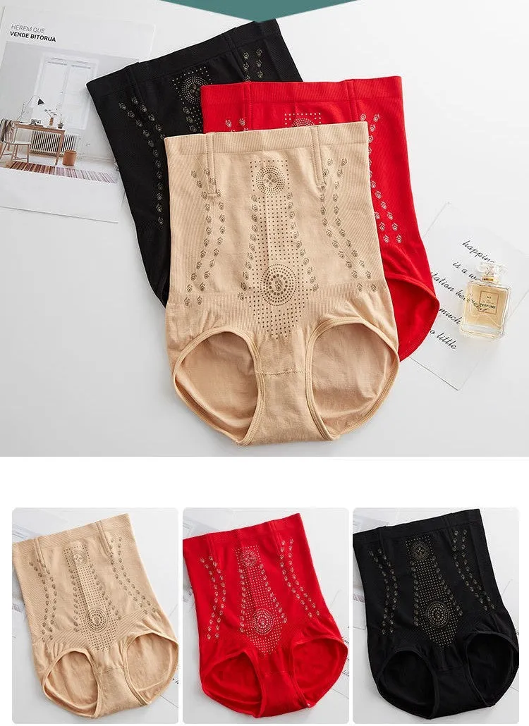 High Waist Gather Small Belly Strong Waist Girdle Shaping Panties Female