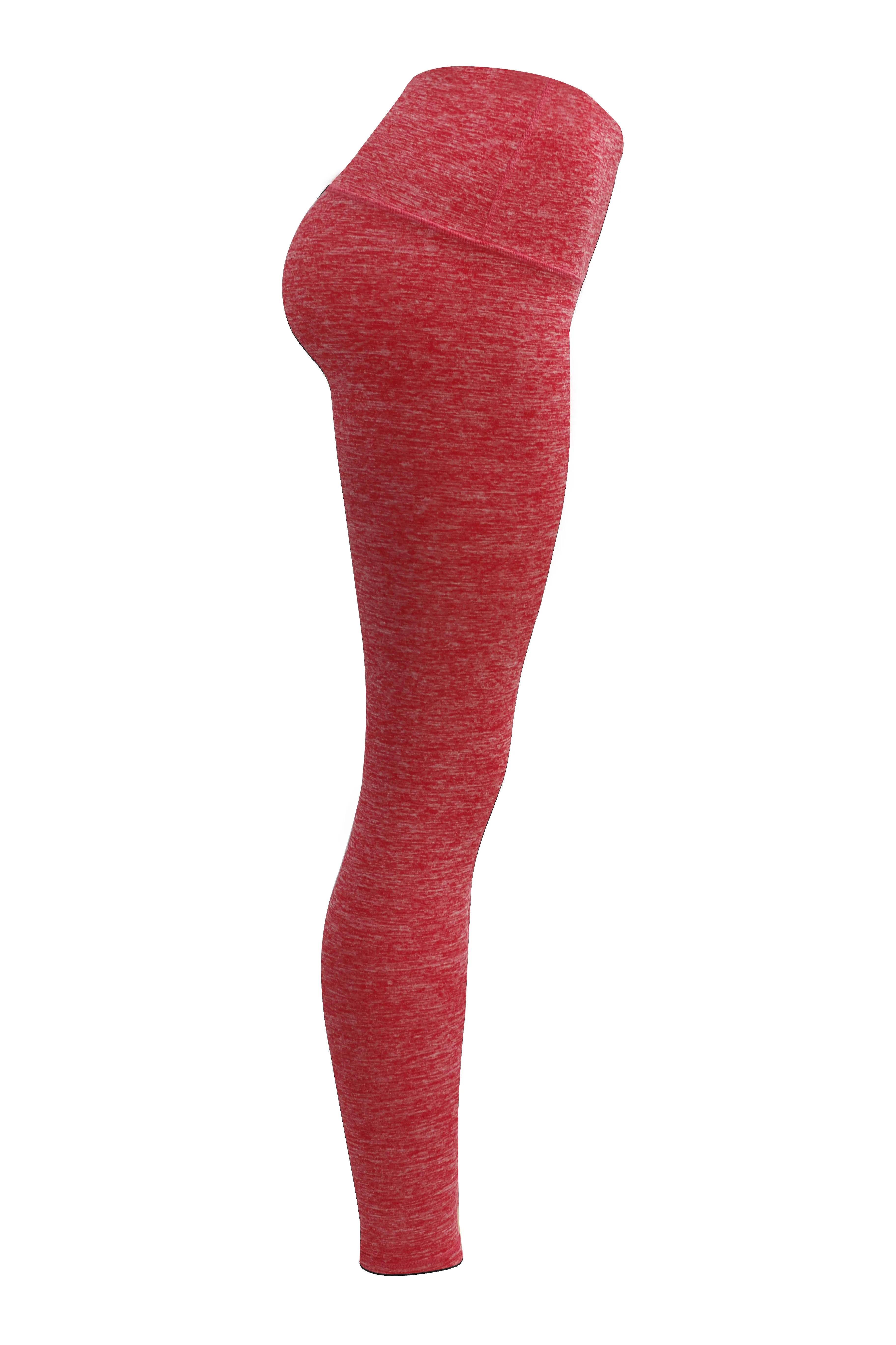High Waist Pilates Pants heatherred_Pilates