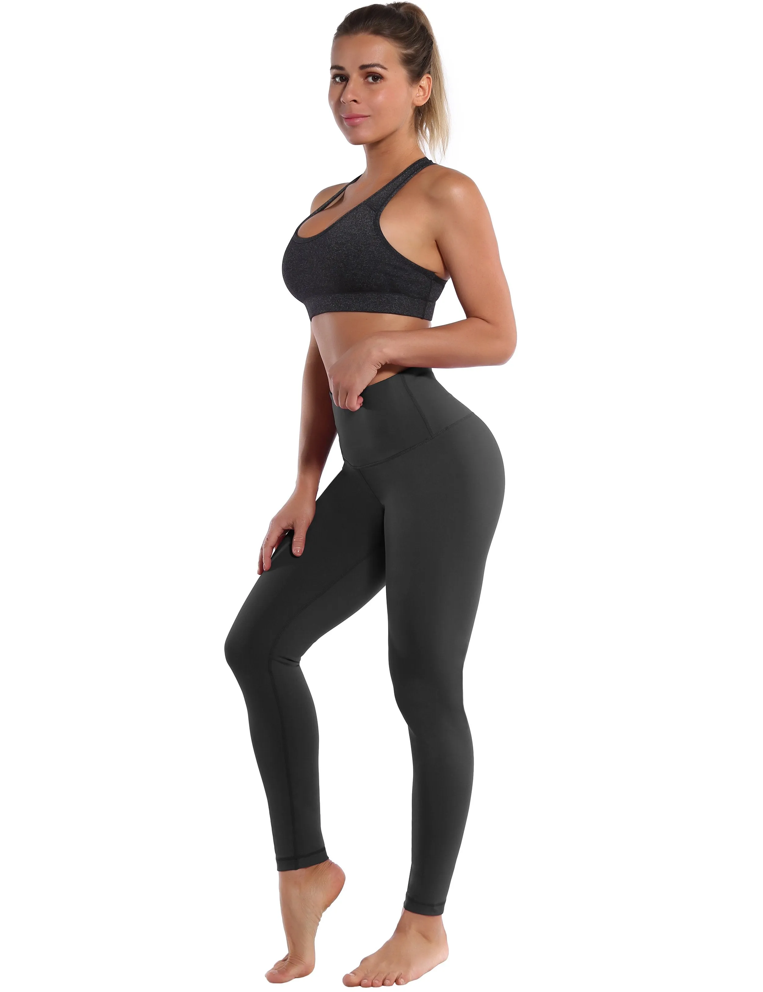 High Waist Pilates Pants shadowcharcoal ins_Pilates