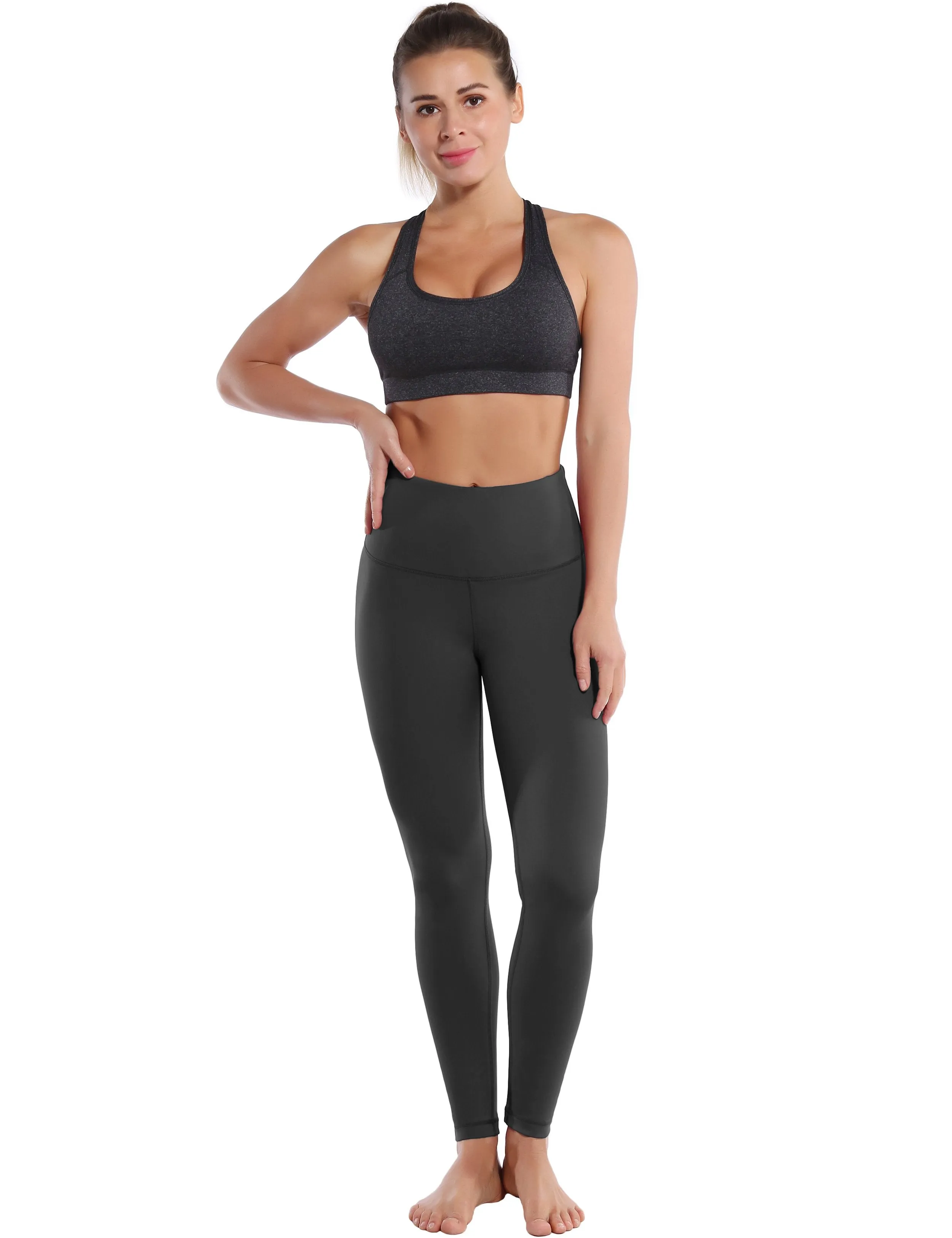 High Waist Pilates Pants shadowcharcoal ins_Pilates