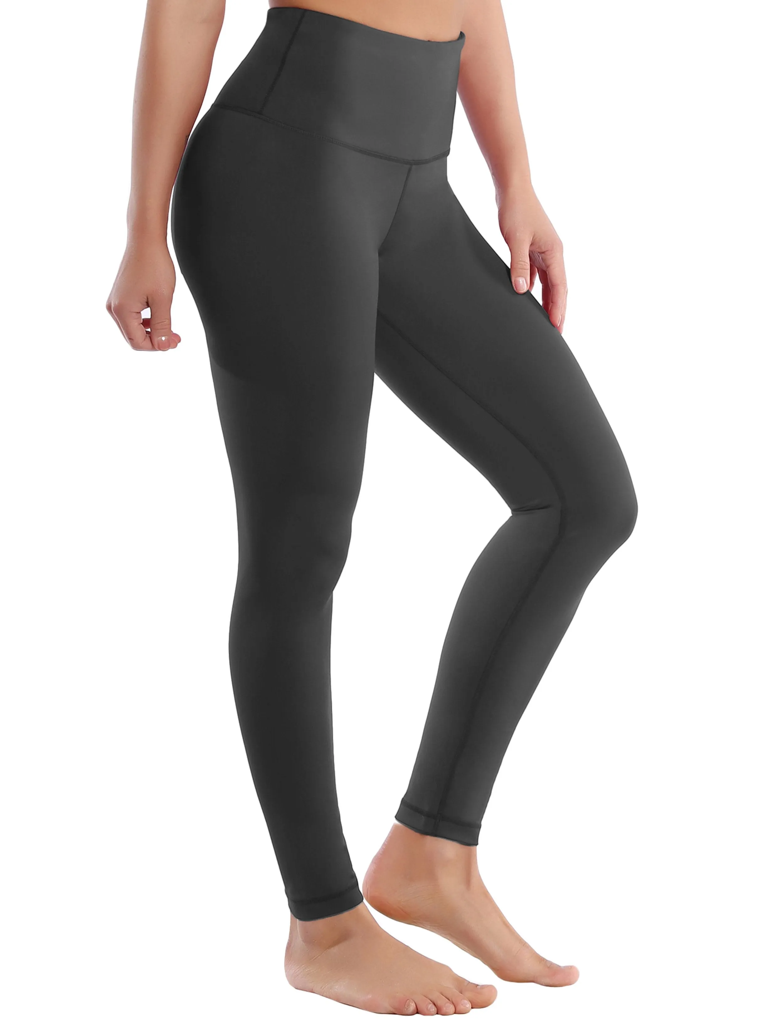 High Waist Pilates Pants shadowcharcoal ins_Pilates