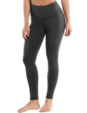 High Waist Side Line Gym Pants shadowcharcoal_Gym