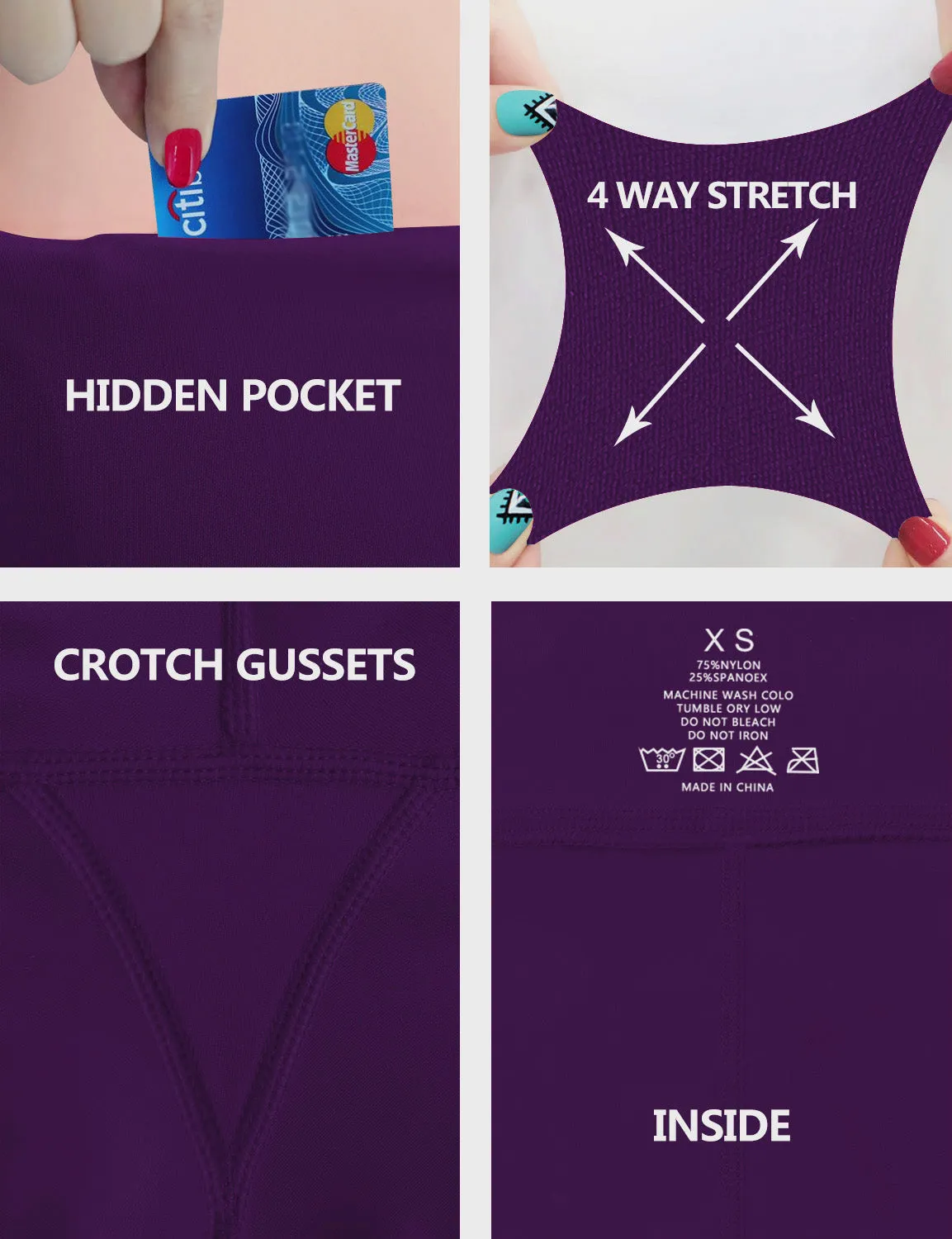 High Waist Side Pockets Yoga Pants grapevine_yoga