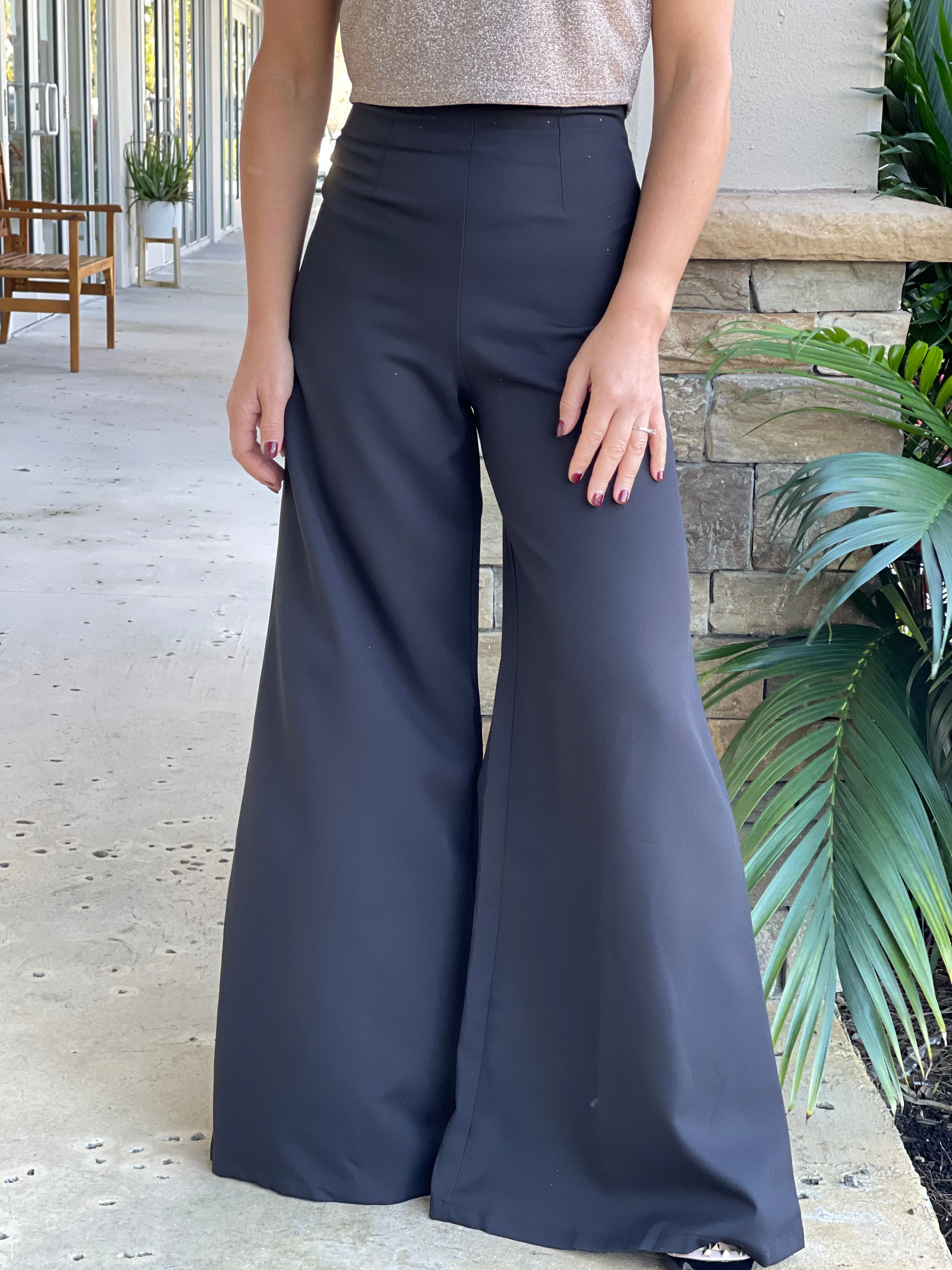 High Waist Wide Leg Flare Pants