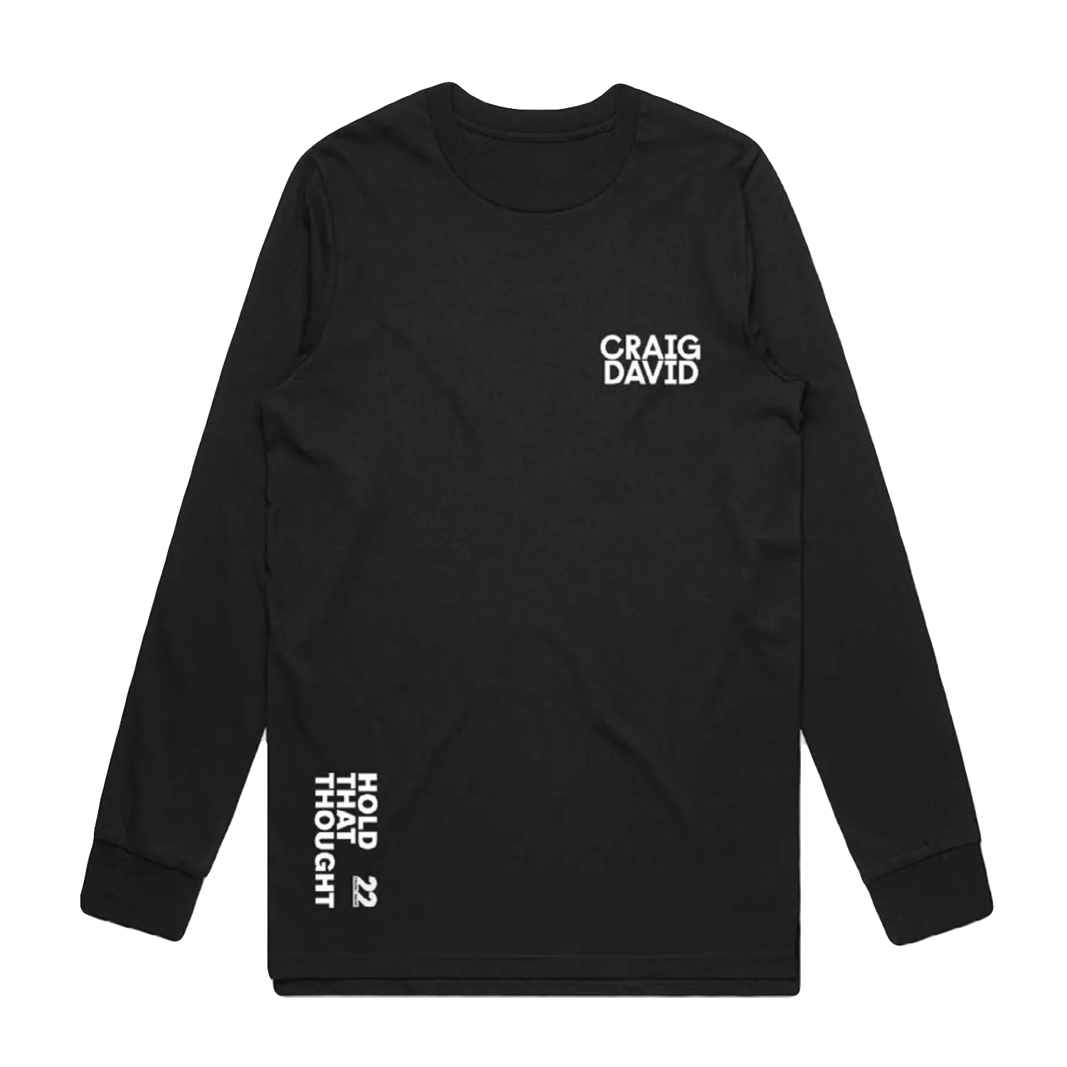 Hold That Thought Tour 2022 Black Long Sleeve T-Shirt