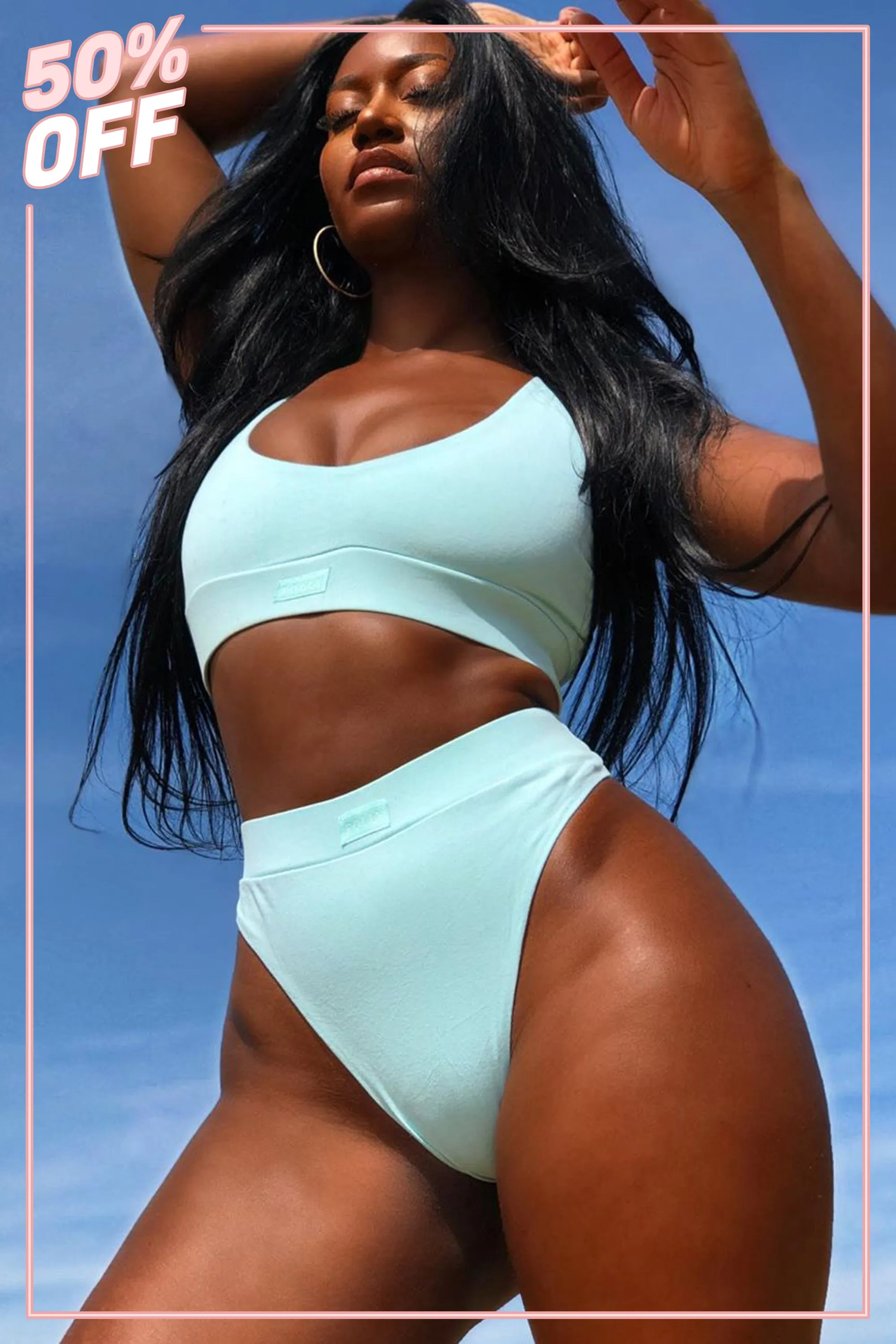 Home Comforts High Waisted Thong in Mint