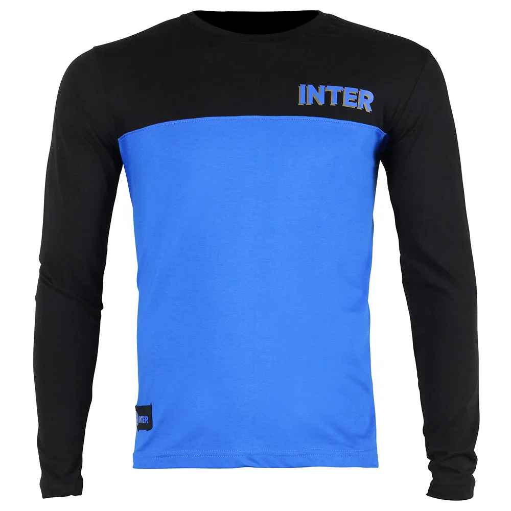 Inter Milan Long Sleeve T-Shirt Blue/Black
