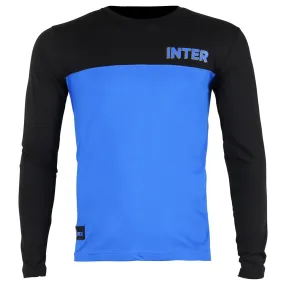 Inter Milan Long Sleeve T-Shirt Blue/Black