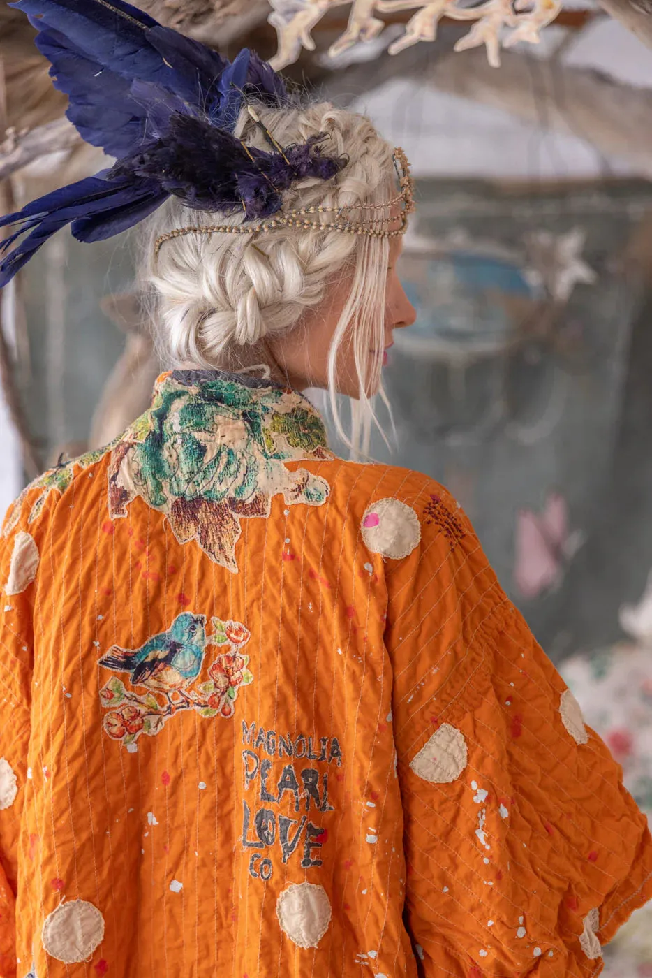 Jacket 1154 Polka Dot Dashi Kimono  Marmalade