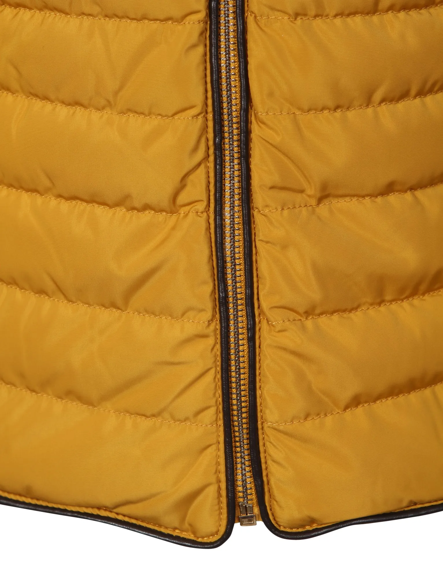 Jenny Funnel Neck Quilted Jacket in Old Gold - Tokyo Laundry