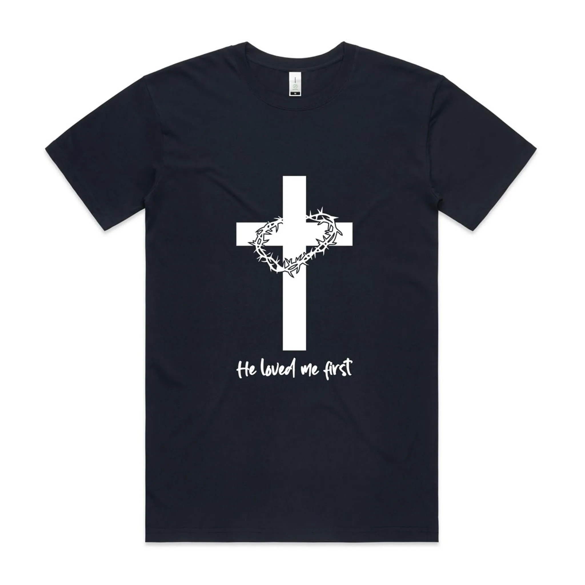 Jesus Christ Loved Me First Organic Tee