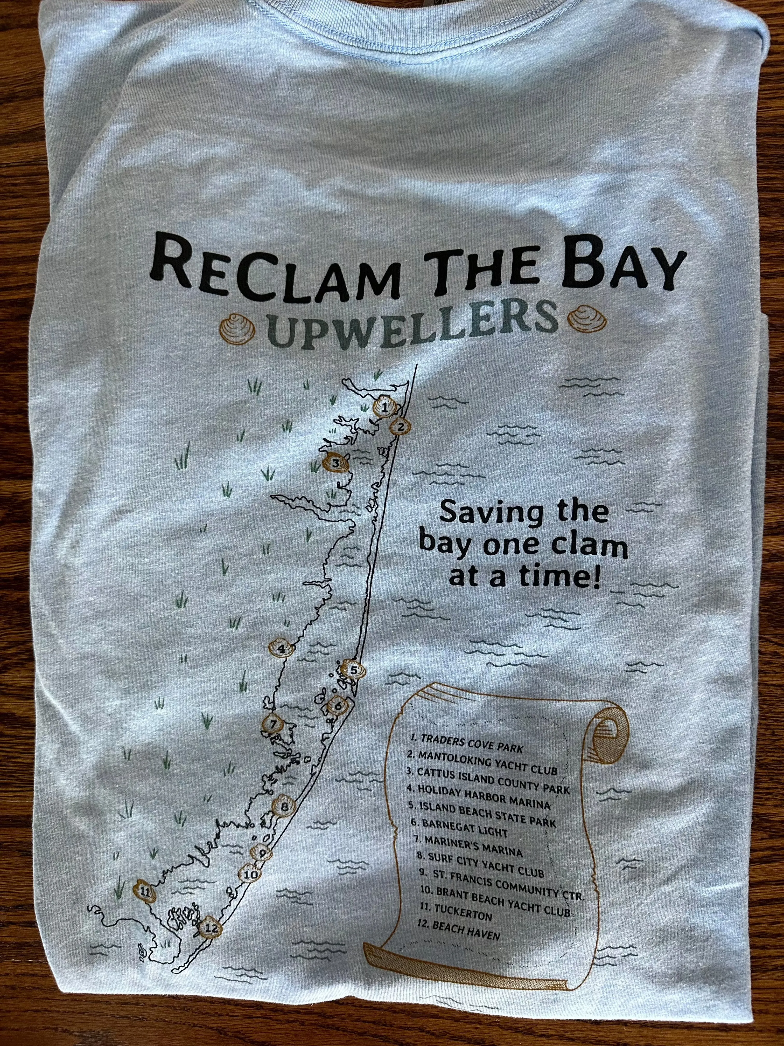 Jetty T Shirt: Upweller Map Design RCTB Shirt