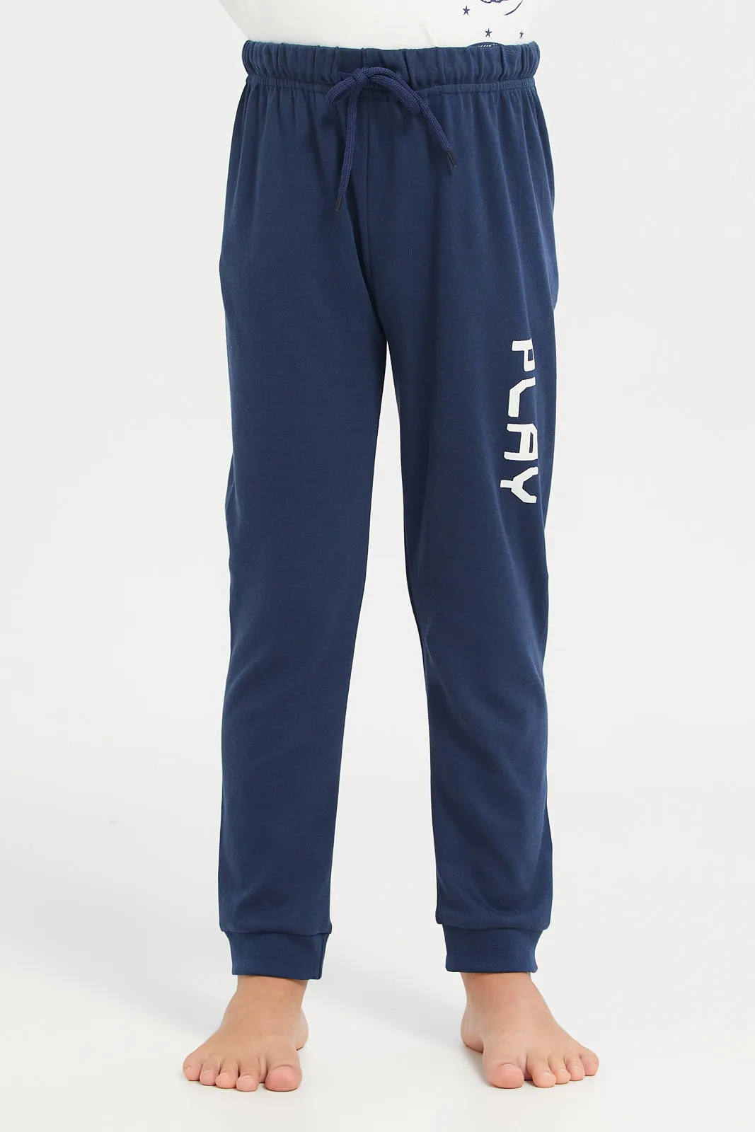 Junior Boys Grey Tshirt & Pajama Nightsuit