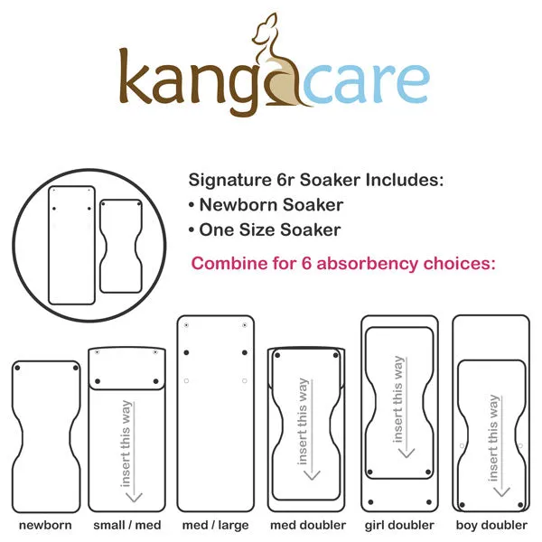Kanga Care Rumparooz 6r Soaker Cloth Nappy Insert Set