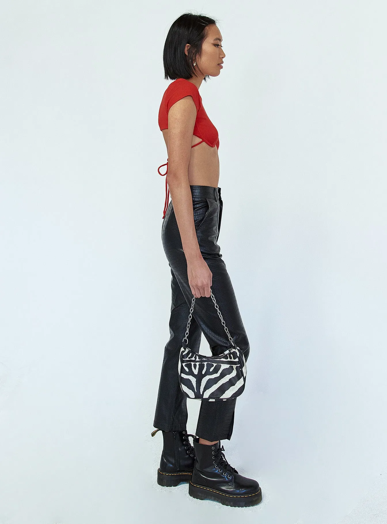Kiah PU Pants Black