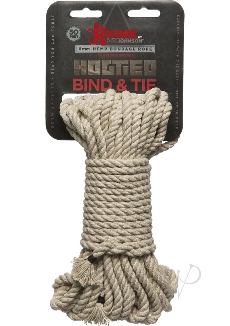 Kink Bind and Tie Hemp Bondage Rope 50ft