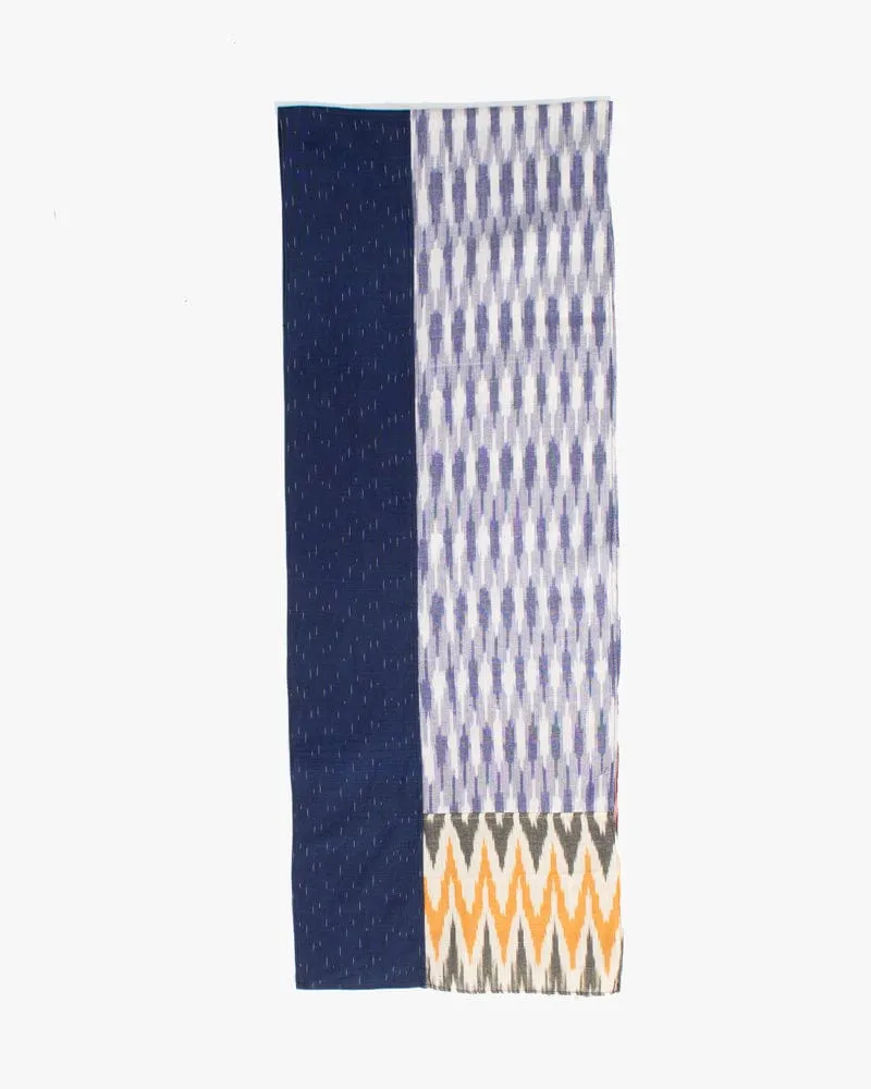 Kiriko Original Scarf, Indian Kasuri, Patchworked, #2