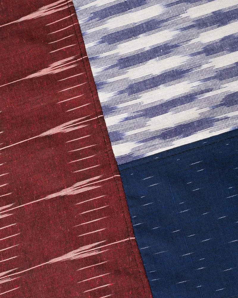 Kiriko Original Scarf, Indian Kasuri, Patchworked, #2