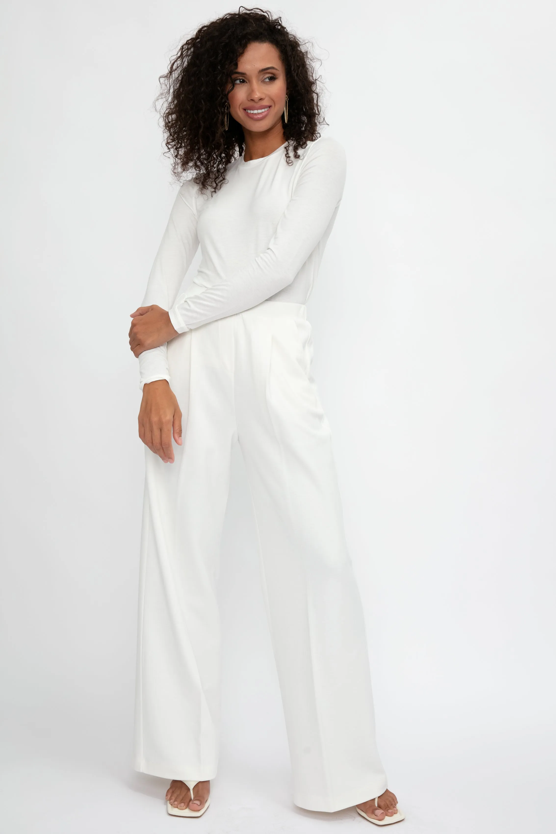 Livigno Long Sleeve T-Shirt in White