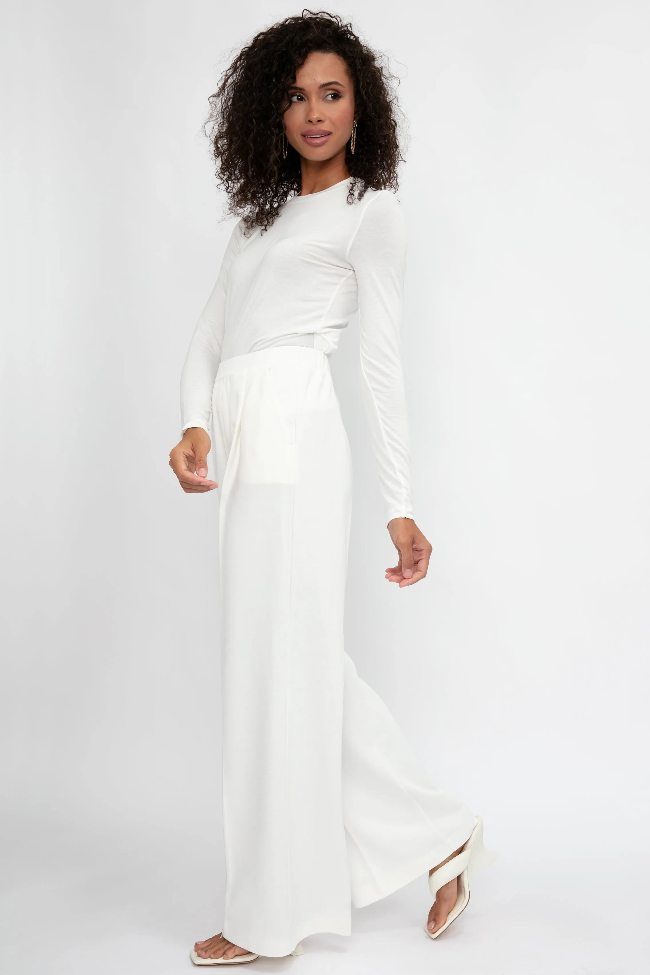 Livigno Long Sleeve T-Shirt in White