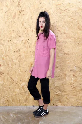 LOOT LABEL Light Pink Silk Shirt