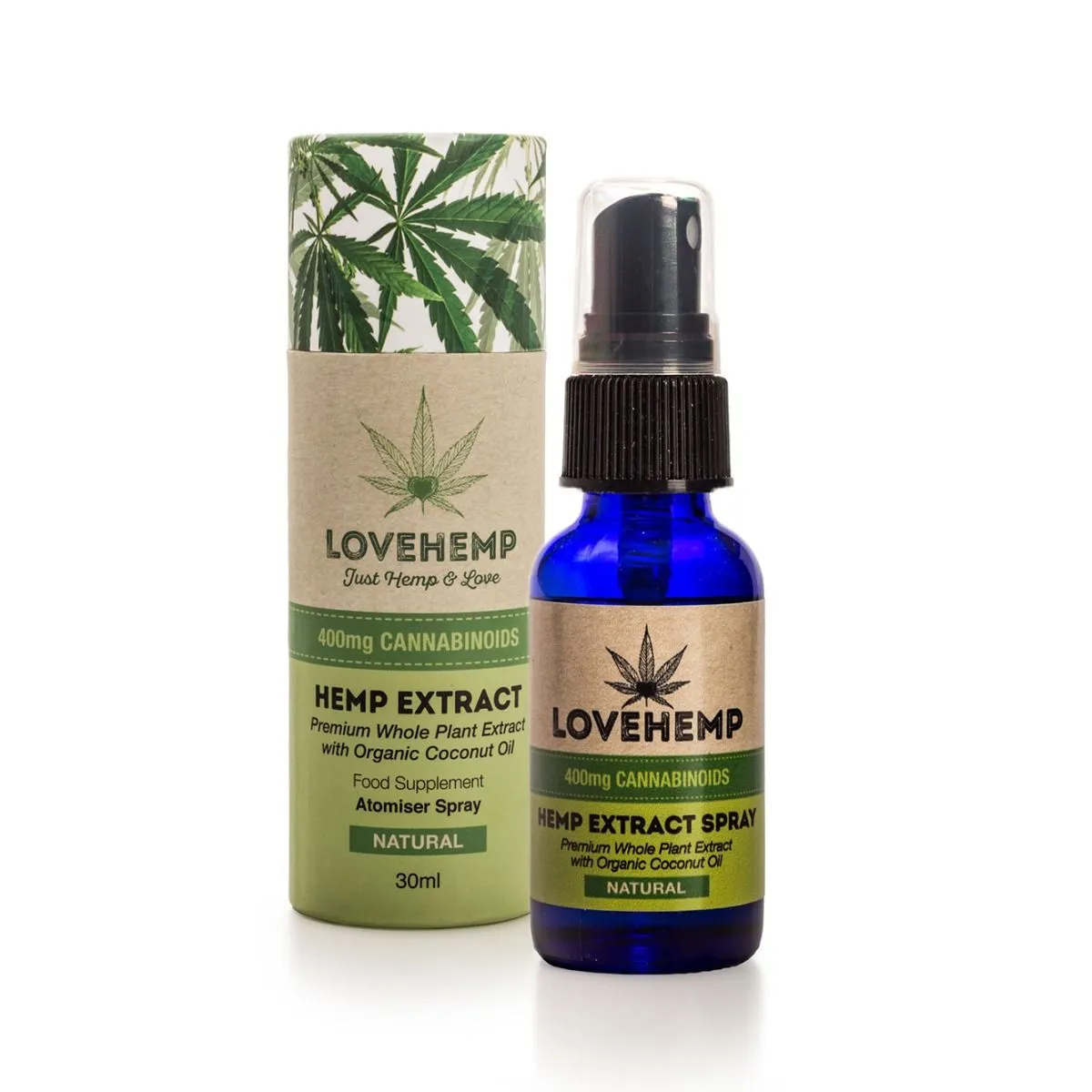 Love Hemp™ 400mg CBD Oil Spray – 30ml PRICE REDUCED!!