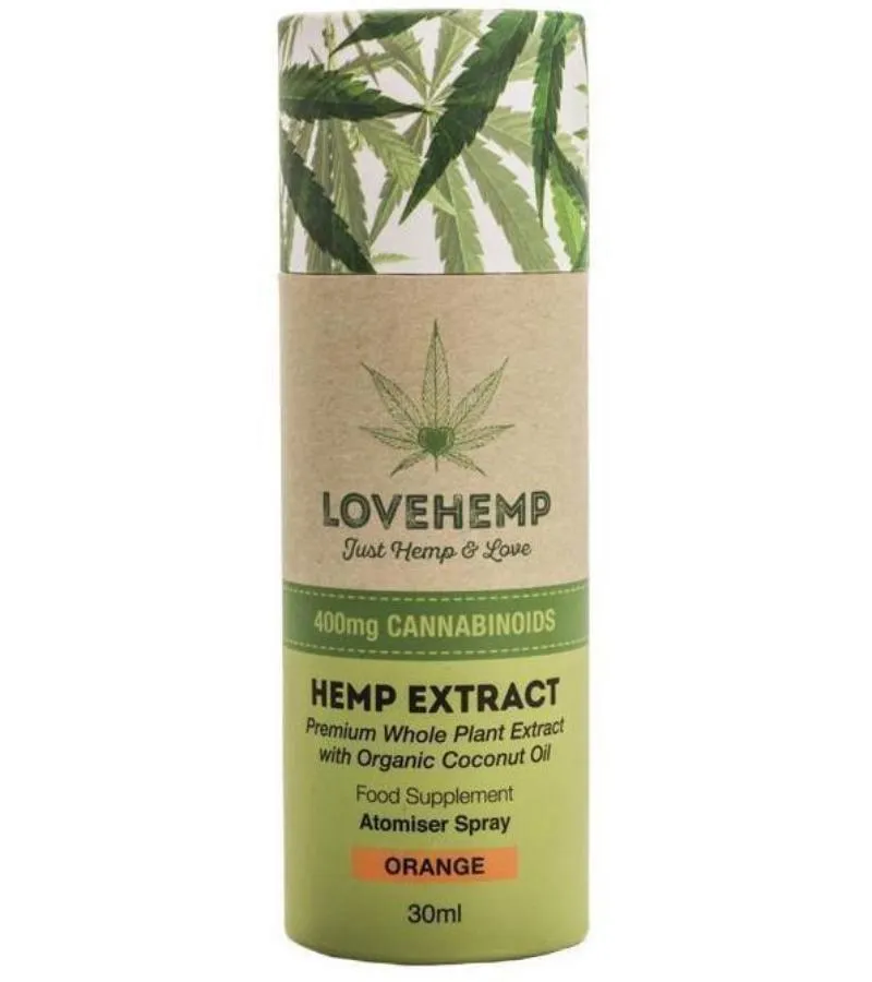 Love Hemp™ 400mg CBD Oil Spray – 30ml PRICE REDUCED!!