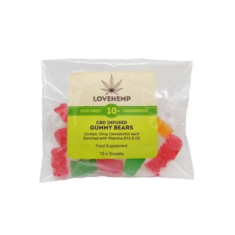 Love Hemp - CBD Gummy Bears 10mg Per Bear