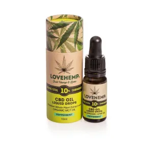 Love Hemp™ CBD Oil 10ml ‐ 1000mg 10% CBD