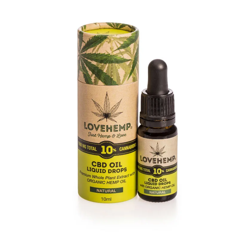 Love Hemp™ CBD Oil 10ml ‐ 1000mg 10% CBD