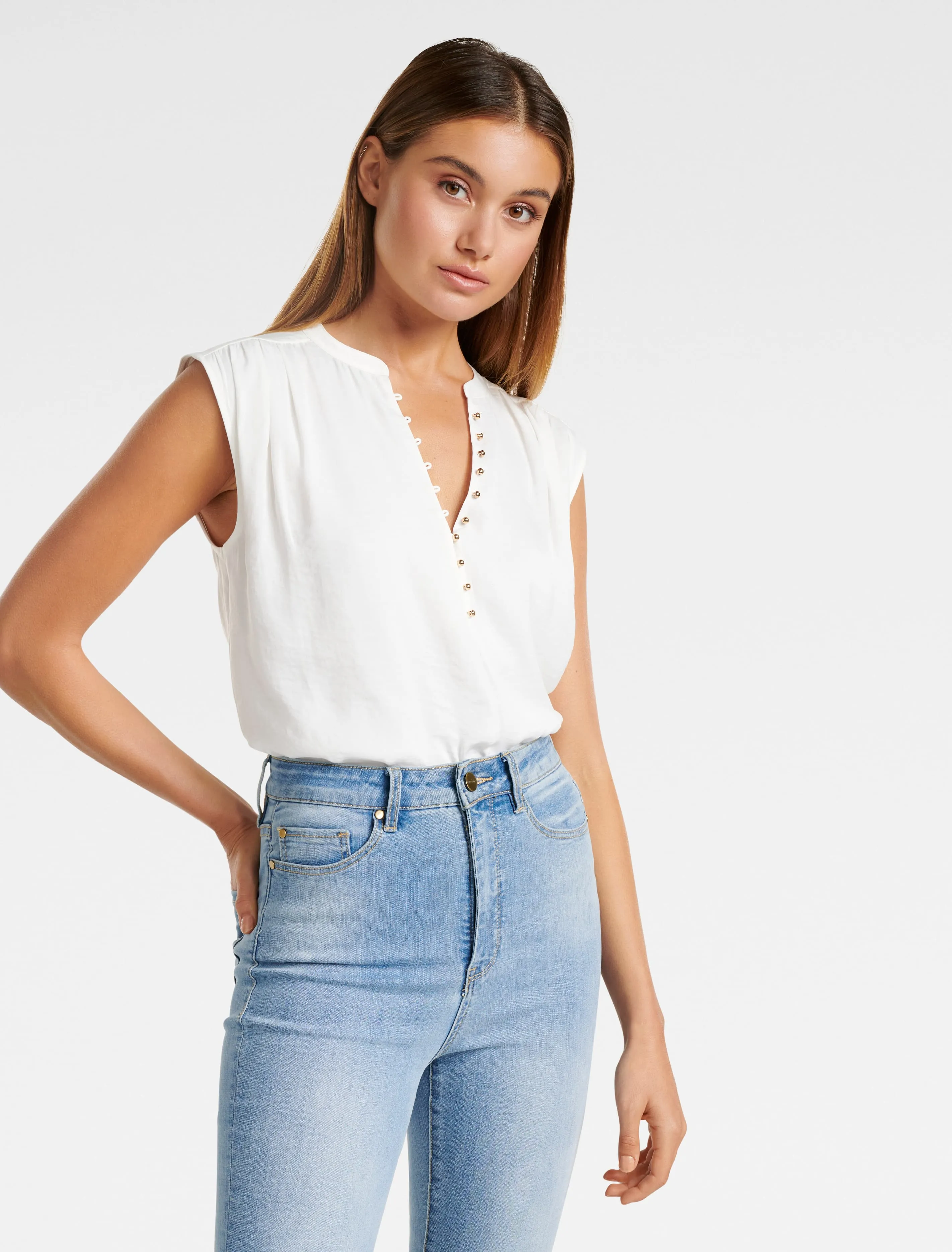 Lucy Button Front Essential