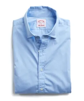 Made in the USA Hamilton   Todd Snyder End on End Dress Shirt in Blue