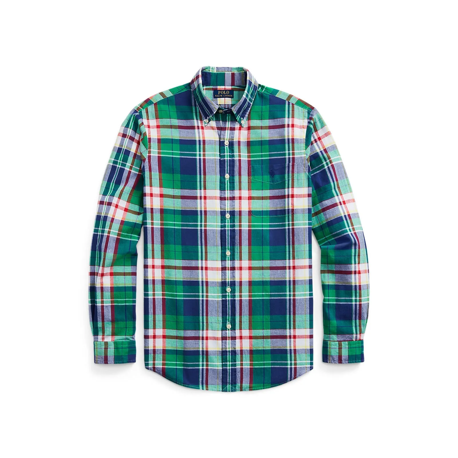 Madras Check Shirt - Green/Navy Multi