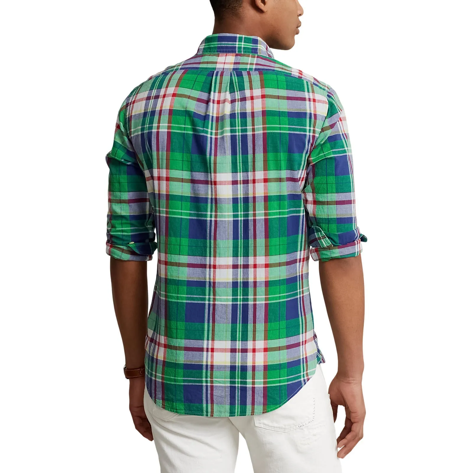 Madras Check Shirt - Green/Navy Multi