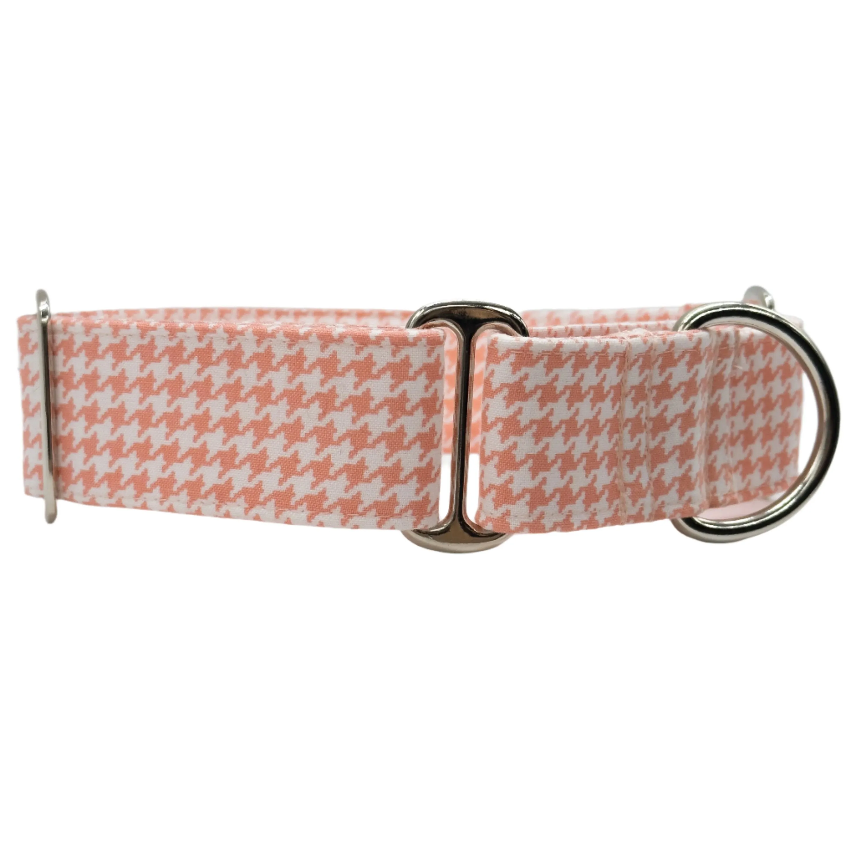 Martingale Collar - Houndstooth Peach